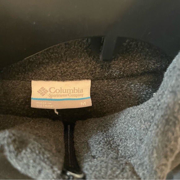 Columbia faux shearling zip up sweater jacket size Medium - Picture 7 of 9